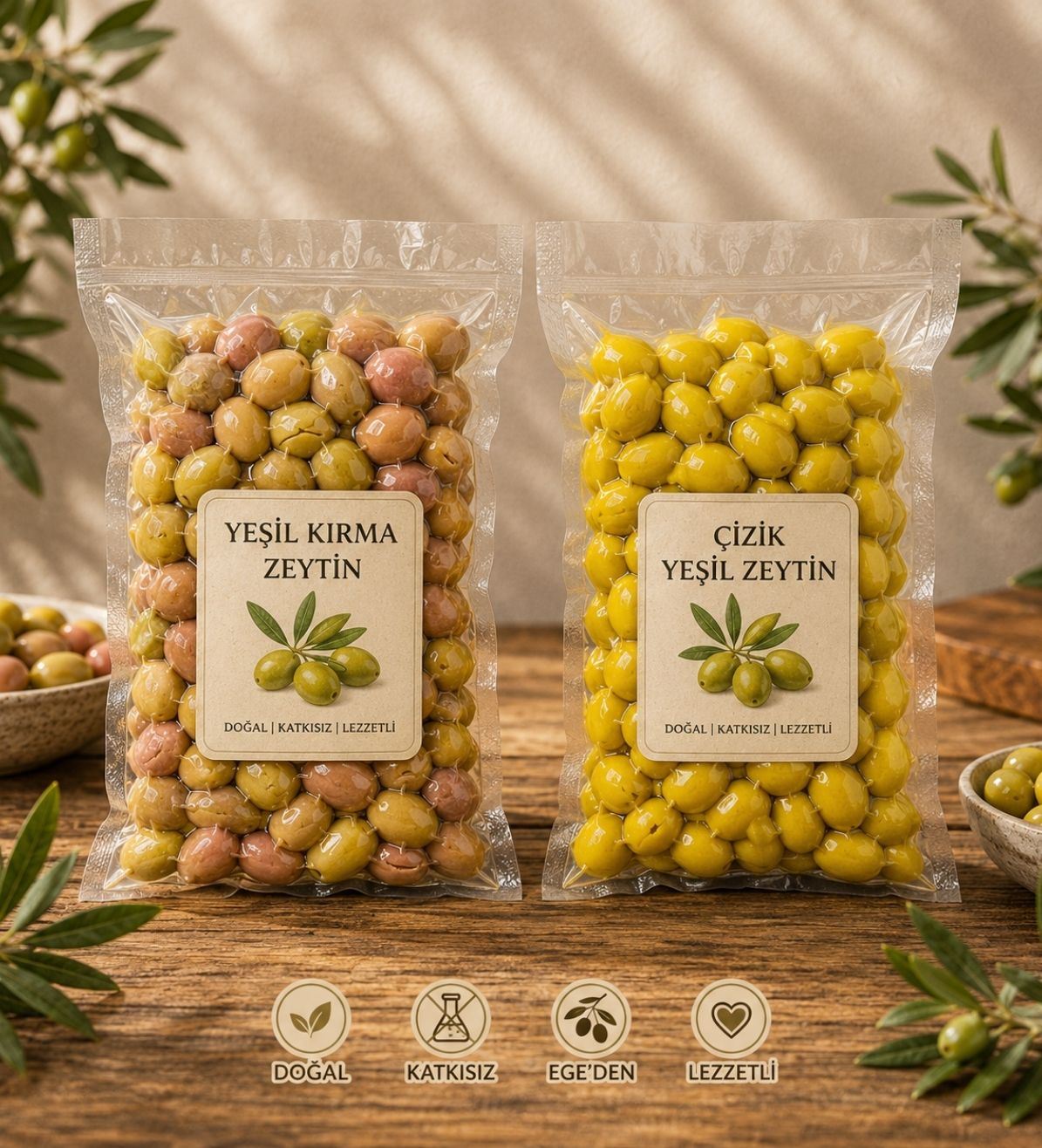 EGE SEPETİ  9 Çeşit 4.5 Kilogram Zeytin Paketi